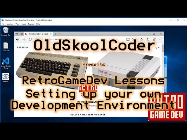 Setting Up A Development Environment For RetroGameDev's Patreon "Racing Game" Lessons