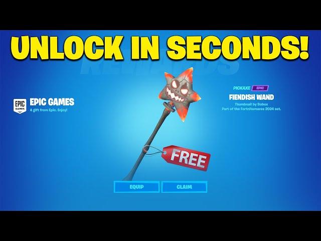 How To Get FIENDISH WAND Pickaxe For FREE In Fortnite!