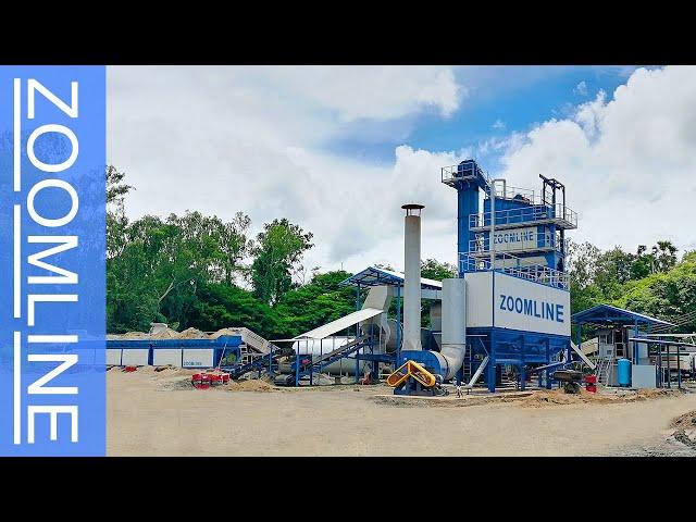 ZOOMLINE Model ZAP-S120 120TPH Stationary Hot Mixed Asphalt Mixing Plant