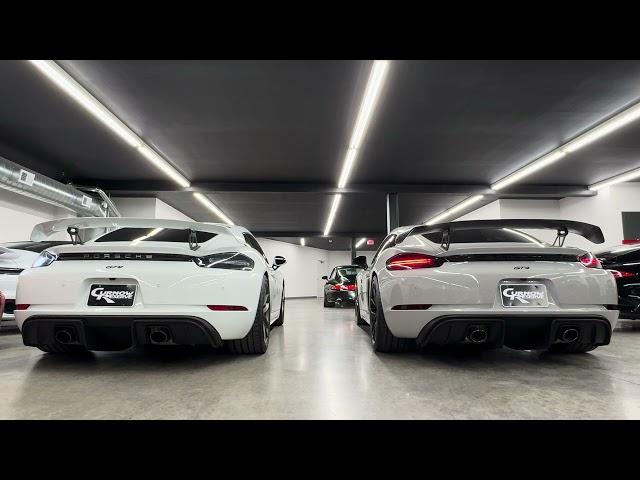 2020 Porsche 718 GT4 - Stock OAP vs aftermarket OAP side by side comparison