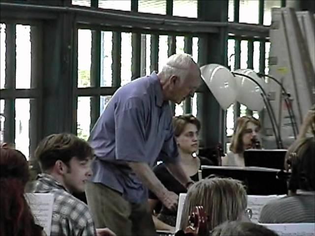 Mahler Symphony No. 5 rehearsal. Rudolf Barshai with Junge Deutsche Philharmonie