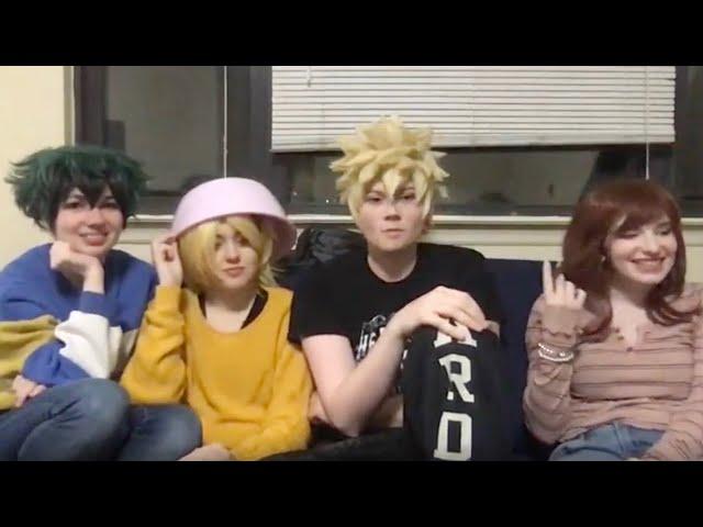 Deku, Bakugou, Uraraka and Denki's chaotic BNHA Live Stream