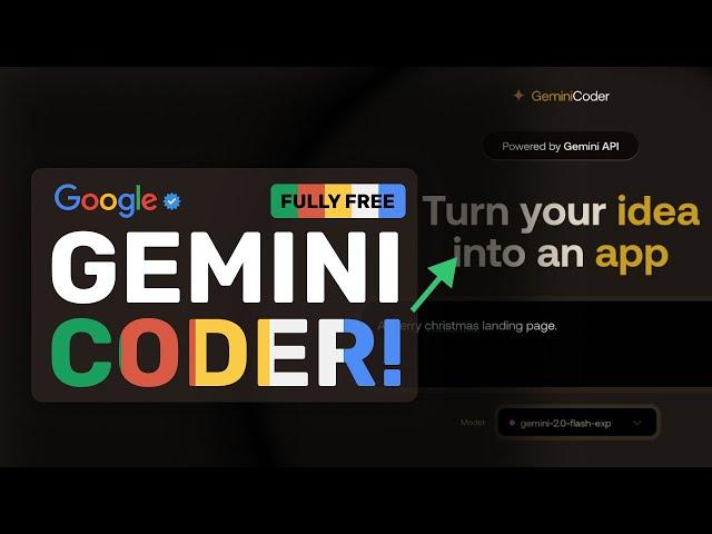 Google GeminiCoder : This FULLY FREE Coder can Generate Apps in SECONDS!