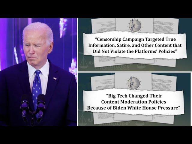 Report reveals ‘vast censorship campaign’ by Biden administration against American people