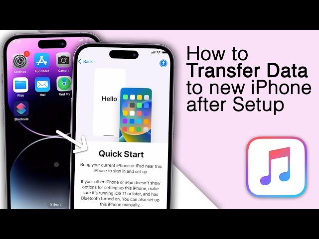 How to Transfer Data to new iPhone after Setup! [4 Methods]