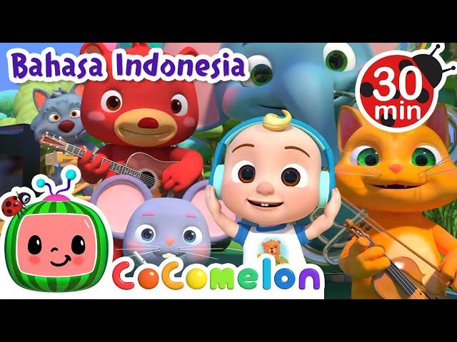 Lagu Bermain Alat Musik | CoComelon | Kartun dan Lagu Anak | Moonbug Kids Indonesia