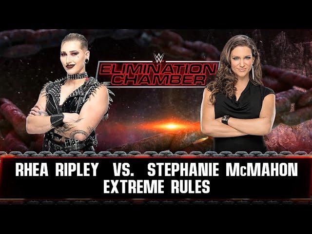 #wwe FULL MATCH - Rhea Ripley Vs Stephanie McMahon - ELIMINATION CHAMBER