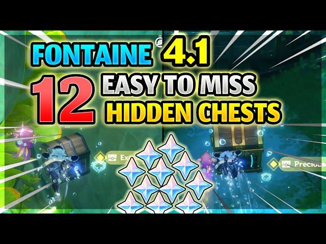 4.1 12 Easy To Miss Fontaine Hidden Chests | Genshin Impact