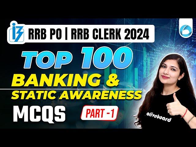 Banking Awareness & Static Awareness For Bank Exams | Top 100 Mcqs Quiz | RRB PO | RRB Clerk