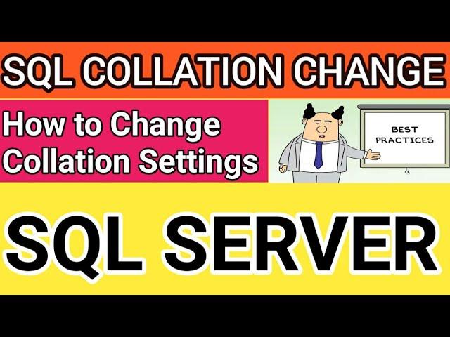 How to Change SQL Collation Setting Live Example || Is It Possible to change SQL Collation Settings