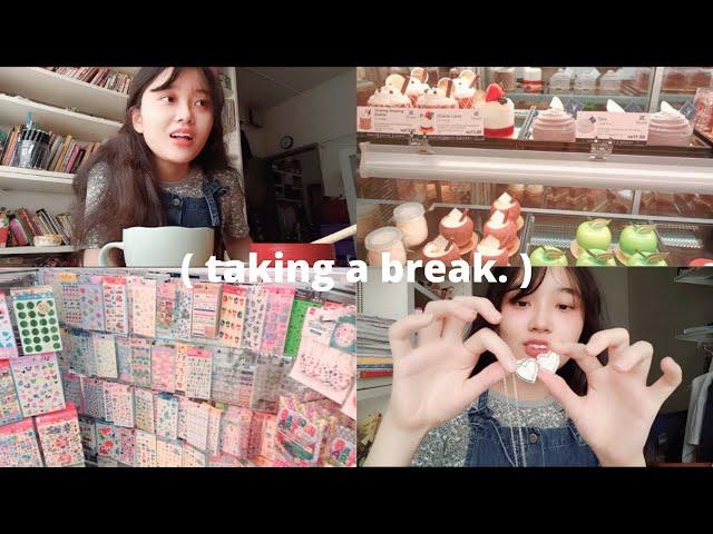 vlog  taking a break, stationary haul, pastries & more! | Kuala Lumpur