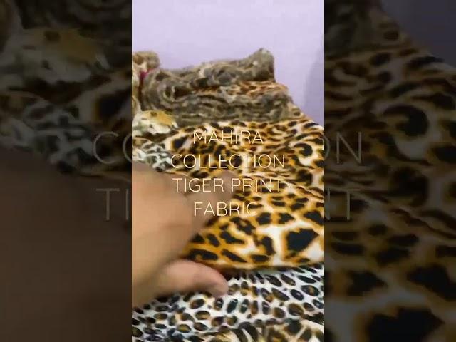 Mahira Collection latest design Tiger print fabric #trending #subscribe #love #instagram