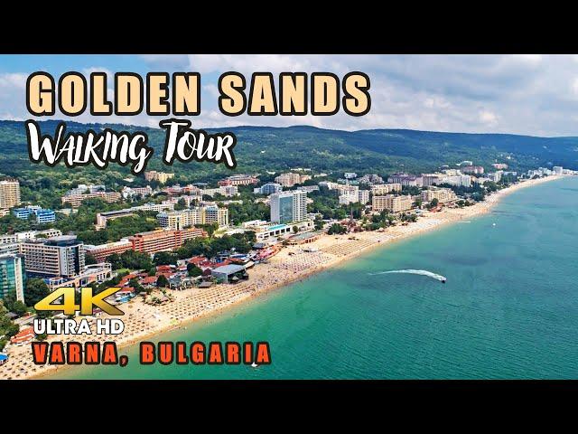 Golden Sands - Walk On The Beach. Virtual Walking Tour - Nature Walk