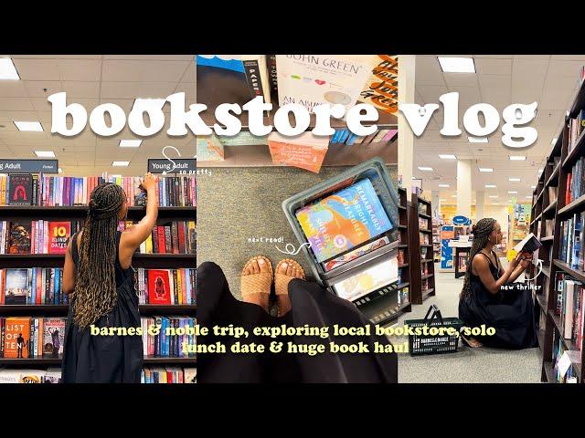 *cozy* bookstore vlog    spend the day book shopping at barnes & noble with me + HUGE book haul!