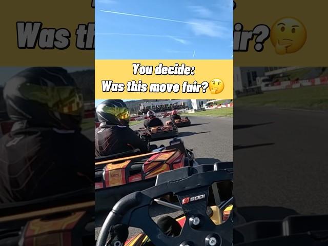 Was This Overtake FAIR?️ #motorsport #f1 #gokart #kartrace #karting #racing #spafrancorchamps