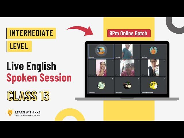 Live English Speaking class 13 | Learn With KKS #english #englishspeaking #live