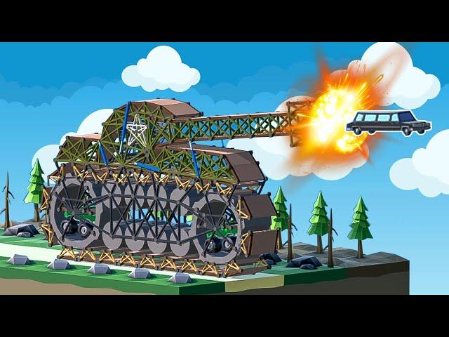 Building a MILITARY TANK in Poly Bridge 2! 250k Subscriber Special!