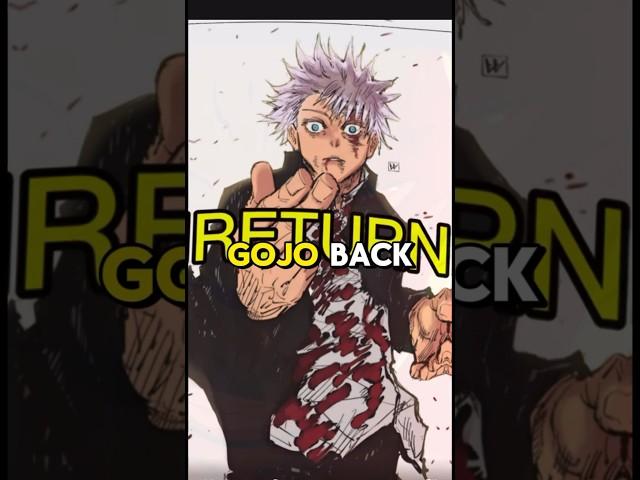 Satoru Gojo Will RETURN TO JUJUTSU KAISEN#anime #jujutsukaisen