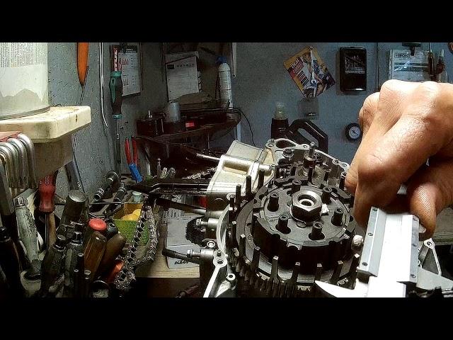 Husqvarna FE 350 Мотор и Коробка передач. Правильная сборка часть2.