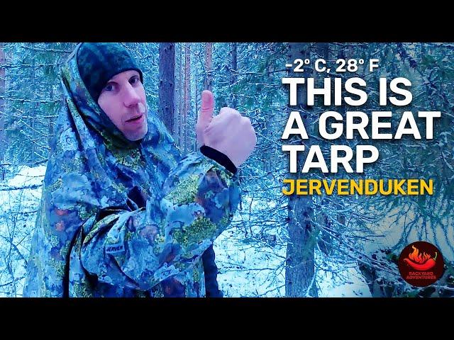 Survival Tarp Shelter. Unboxing the "Jervenduken Original"