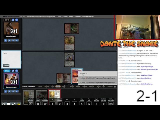 Standard Super Qualifier stream on MTGO! Boros Convoke | #dantethesnakemtggames on #Twitch