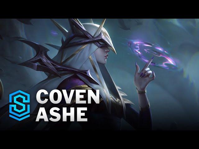 Coven Ashe Skin Spotlight - League of Legends