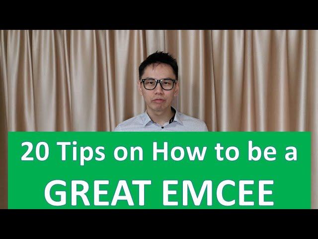 20 Tips on How to be a Great Emcee