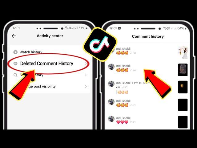 Как удалить историю комментариев в Tiktok 2024 | Удалить свои комментарии в Тик Ток
