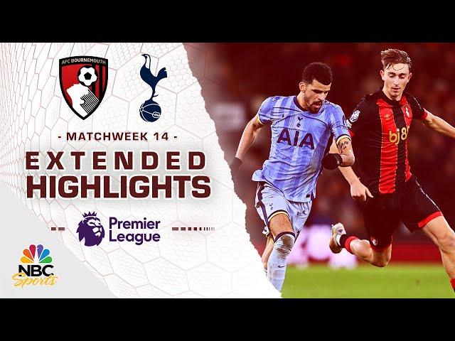 Bournemouth v. Tottenham Hotspur | PREMIER LEAGUE HIGHLIGHTS | 12/5/2024 | NBC Sports