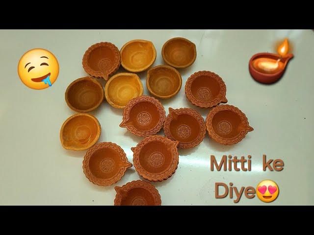 Mitti ke Diye 🪔 Earthen Clay diya  Red clay dirt edible clay️natural clay🫶edible red clay bricks