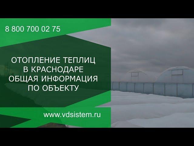 Отопление теплиц! Часть первая. Обзор объекта в Краснодаре.