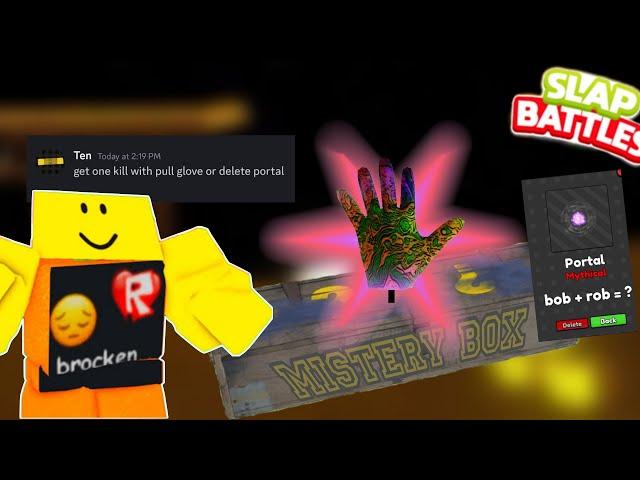 Slap Battles But The Owner Picks My Glove | Roblox