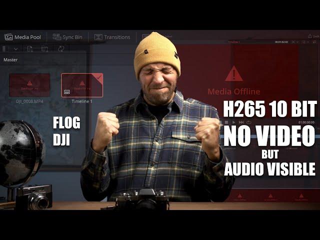 FIX! Resolve media offline - codec missing to play H265 files like Fuji FLOG or DJI drone film