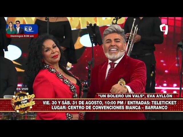 Eva Ayllón en concierto, celebrando 54 años de vida artística,, en Sábado con Andrés 24 - 08 - 24