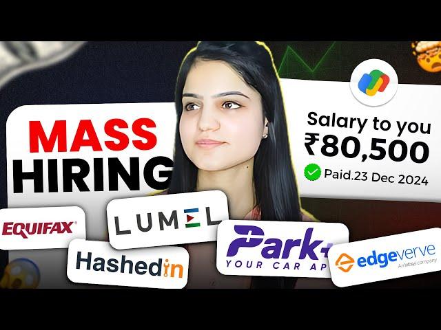 Bumper Mass Hiring | Off-Campus Drive | Batch: 2025/ 2024/ 23/ 22 | Apply now