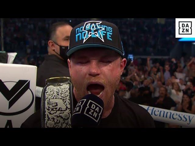 Canelo's HYPED Reaction To Beating Billy Joe Saunders, Calls Out Caleb Plant