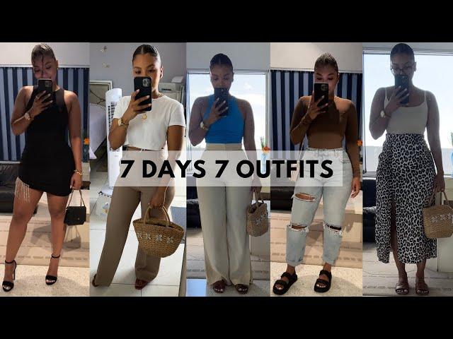 WHAT I WORE IN A WEEK | 7 DAYS 7 LOOKS | HOT WEATHER OUTFITS