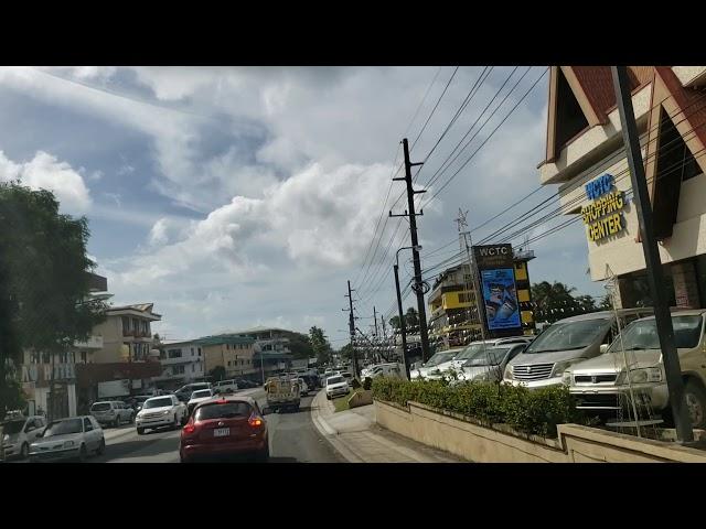 Driving in the city of Koror Palau