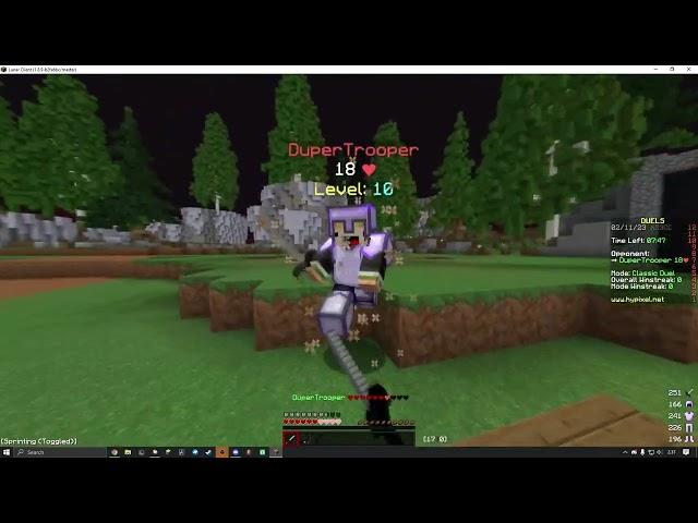 duper trooper vs me in hypixel duels