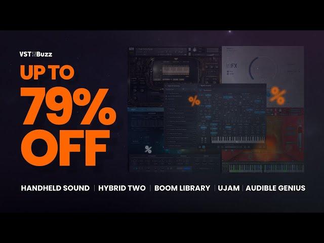 VSTBuzz Deals #25/2023 - Up to 79% off Audible Genius, Handheld Sound, UJAM, BOOMLibrary & HybridTwo