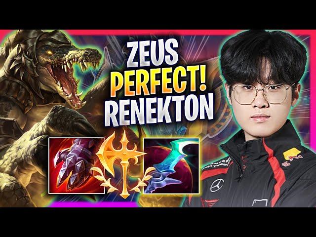 ZEUS PERFECT GAME WITH RENEKTON! - T1 Zeus Plays Renekton TOP vs Yone! | Season 2024