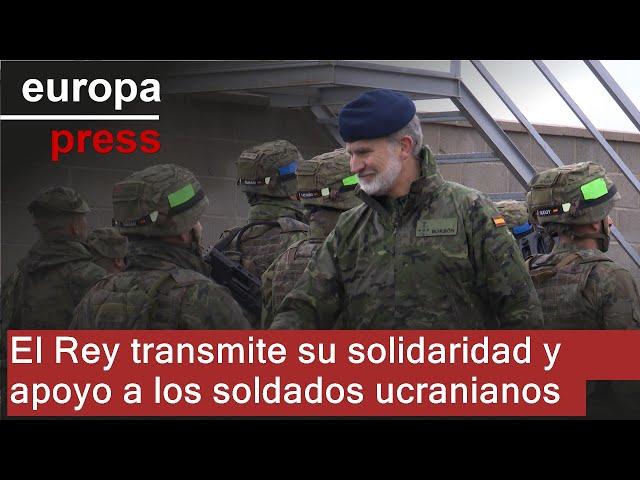 El Rey transmite su solidaridad y apoyo a los soldados ucranianos