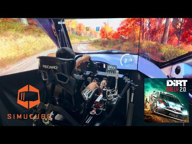 FULL MOTION Rally Simulator - Simucube 2 Ultimate - Simcoaches Hydraulic | Dirt Rally 2.0 - R5