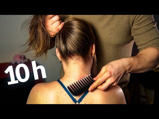 Ultimate 10-Hour ASMR Marathon: INTENSE Nape, Scalp, Hair Tingles, and Sleep Aid Extravaganza!