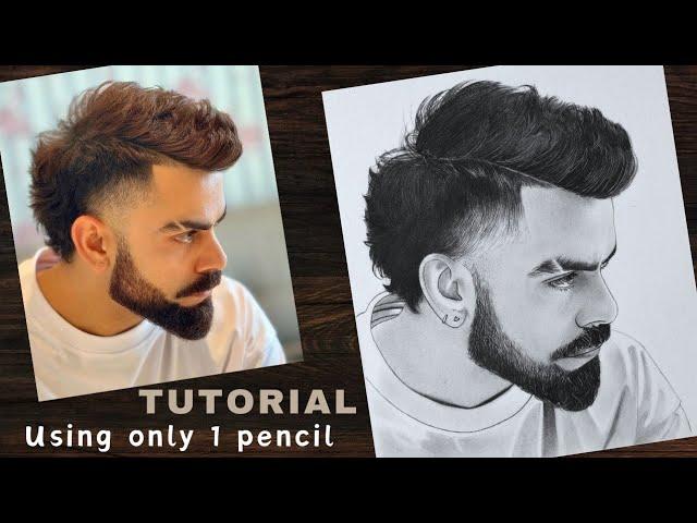 Virat Kohli Drawing step by step | How to draw Virat Kohli | YouCanDraw