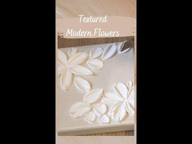 Palette knife modern flowers | Modelling paste art