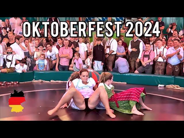 Oktoberfest 2024 / Munich in Germany / Walking tour 4K HDR