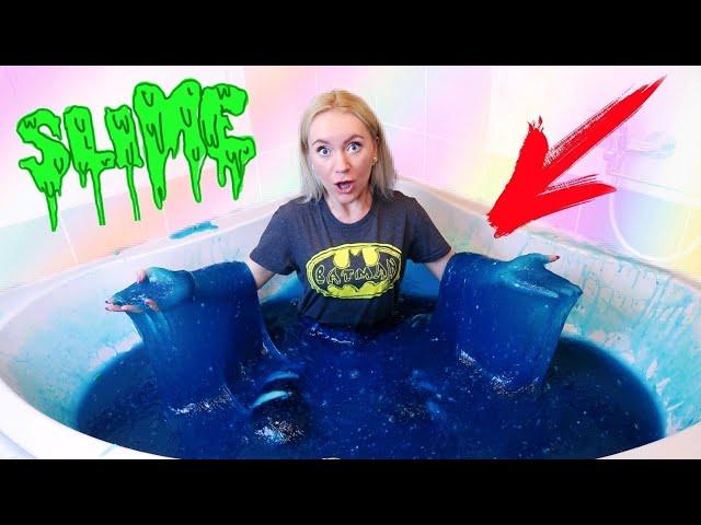 ВАННА ИЗ ЛИЗУНА | САМЫЙ ГИГАНТСКИЙ ЛИЗУН БЕЗ КЛЕЯ СЛАЙМ ЧЕЛЛЕНДЖ SLIME BATH CHALLENGE Лизун ИЗ ВОДЫ