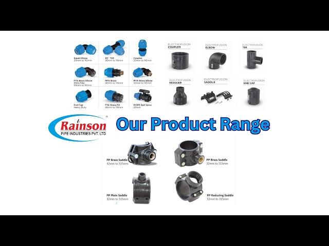 Rainson Pipe Industries Pvt. Ltd. - Products Video #electrofusion #fittings