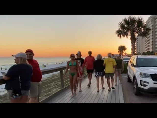 Walking Miramar Beach In Destin Florida